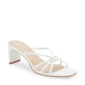 BP Nordstrom Karysn Strappy Heel Sandal White (7.5)